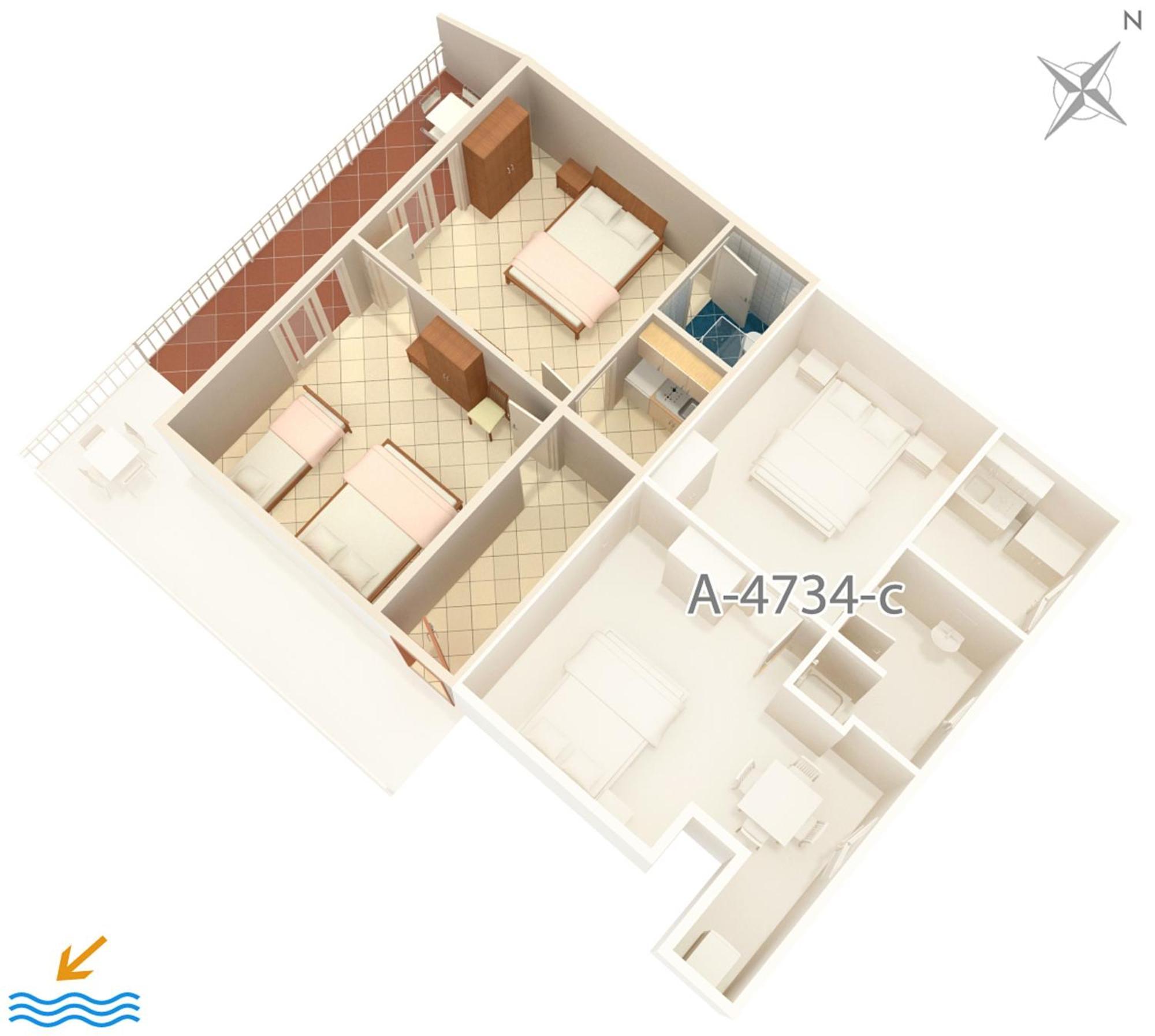 Apartments By The Sea Podaca, Makarska - 4734 Exterior photo
